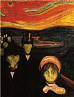 Edvard Munch Canvas Paintings - Anxiety